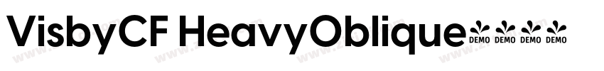 VisbyCF HeavyOblique字体转换